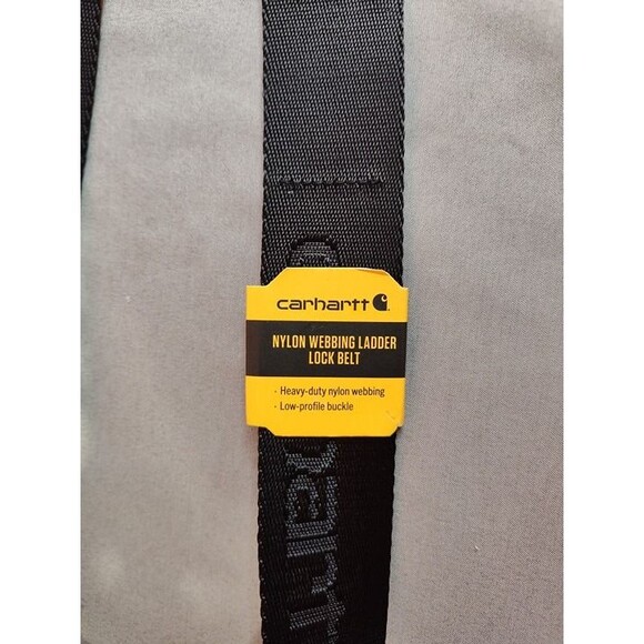 Men's Carhartt Nylon Webbing Ladder Lock Belt Black Large - Picture 1 of 4